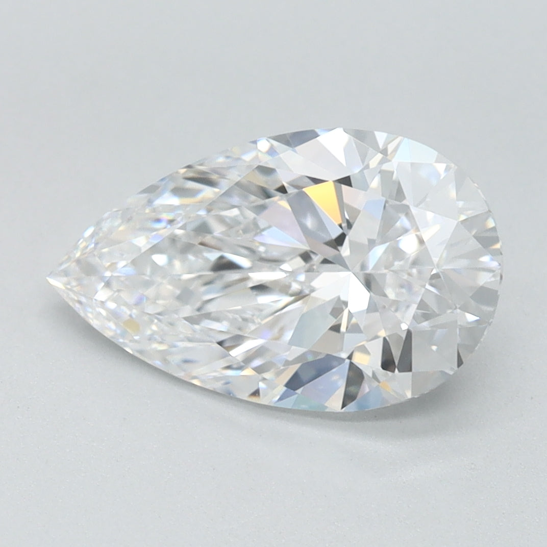 1.69ct Pear D IF Lab Created Diamond