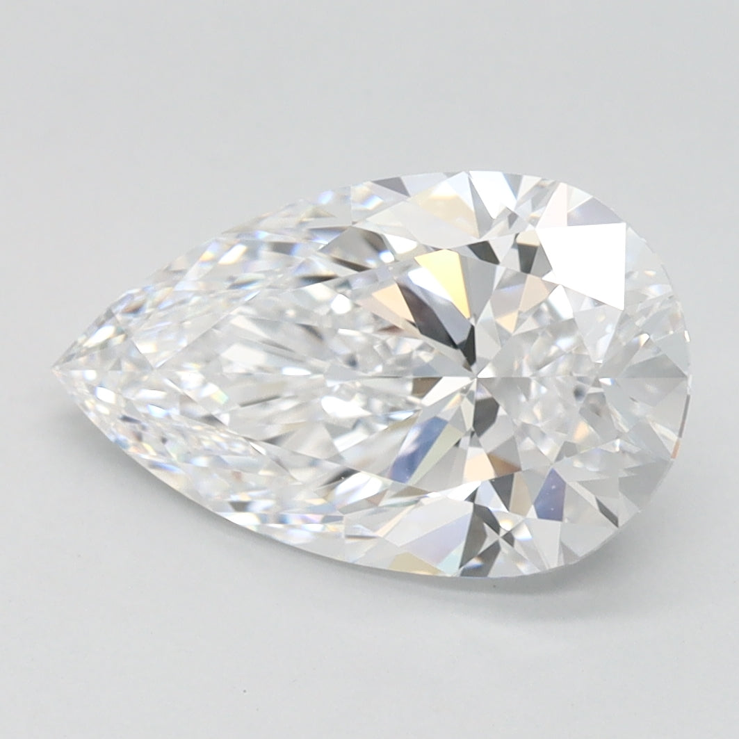 2.05ct Pear D IF Lab Created Diamond