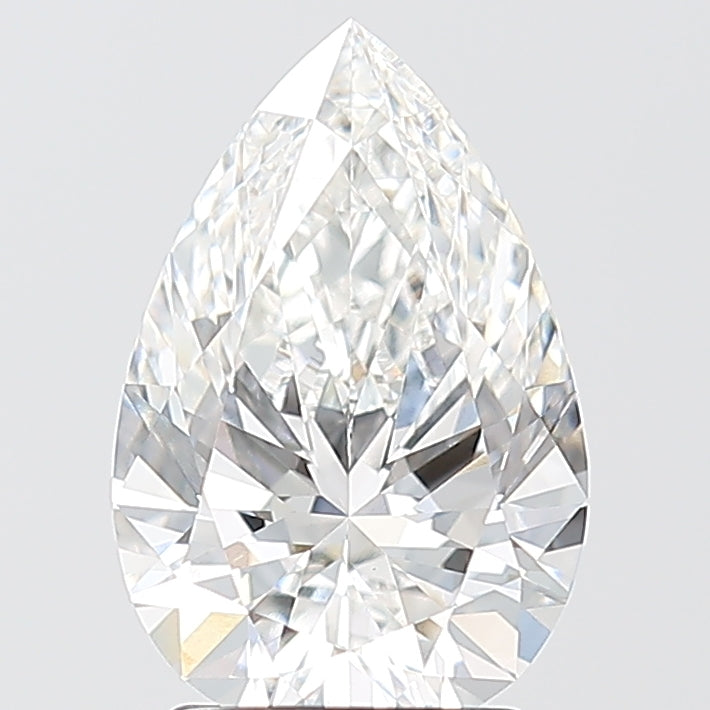2.05ct Pear E VVS2 Lab Created Diamond