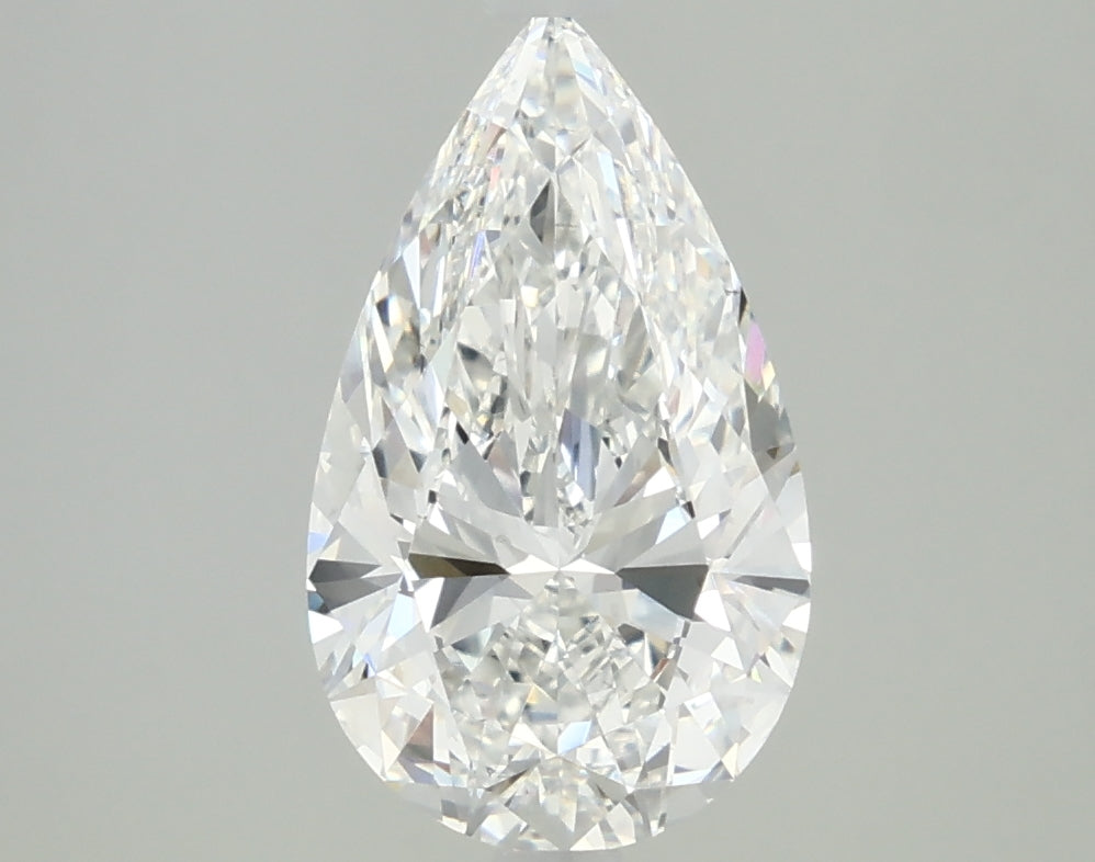 2.5ct Pear F VS2 Lab Created Diamond