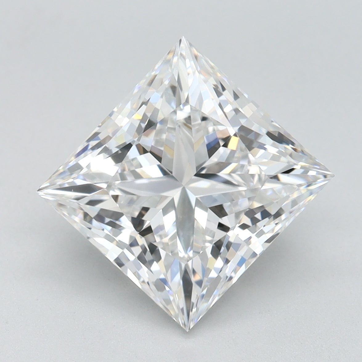 3.29ct Princess D IF Lab Created Diamond
