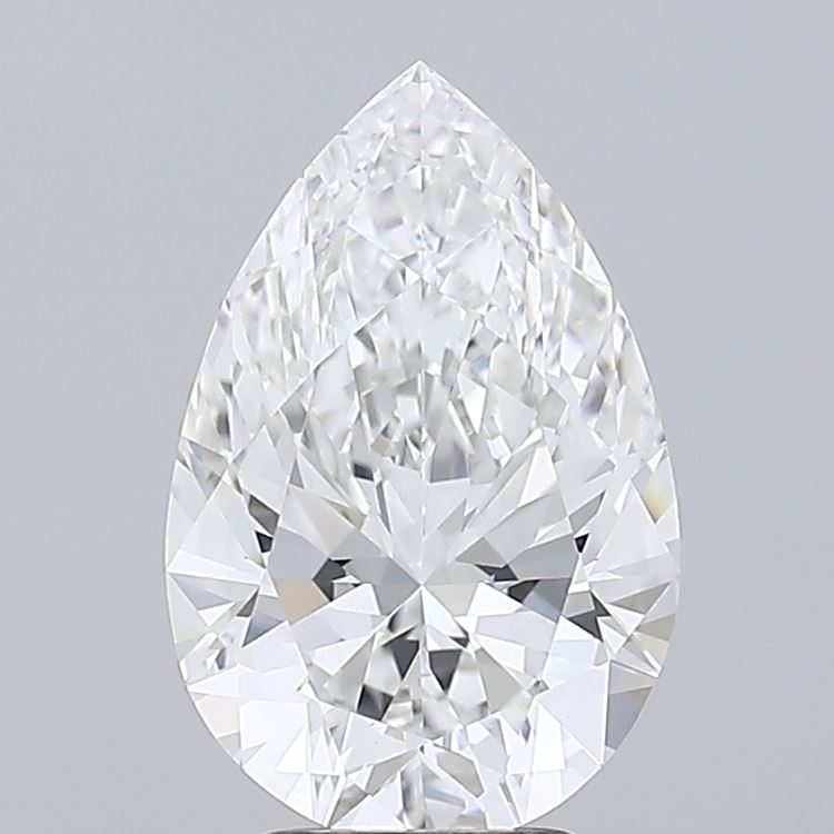 4.05ct Pear F VVS2 Lab Created Diamond