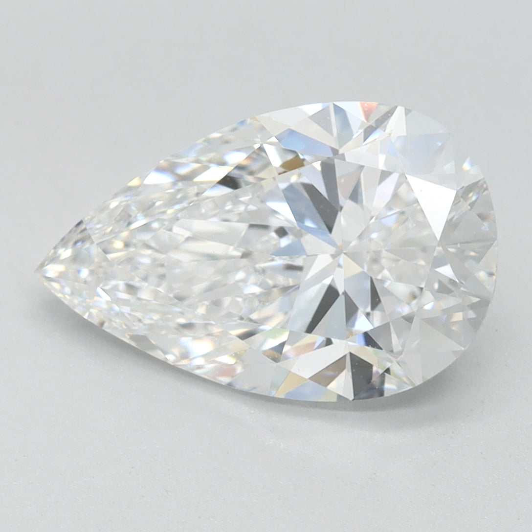 2.21ct Pear D IF Lab Created Diamond