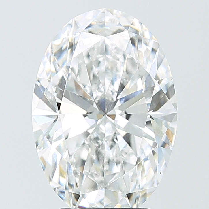 4.09ct Oval F VVS2 Lab Created Diamond