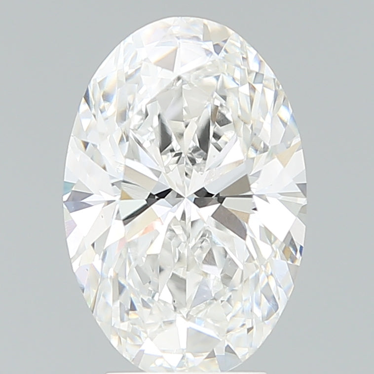 4.32ct Oval F VS1 Lab Created Diamond