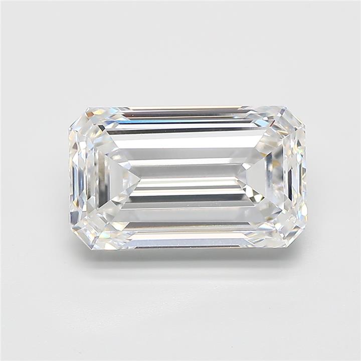 5.06ct Emerald D VVS2 Lab Created Diamond