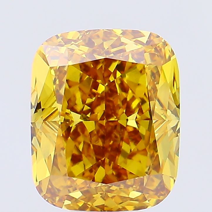 10.06ct Cushion FANCY VIVID YELLOW VVS2 Lab Created Diamond