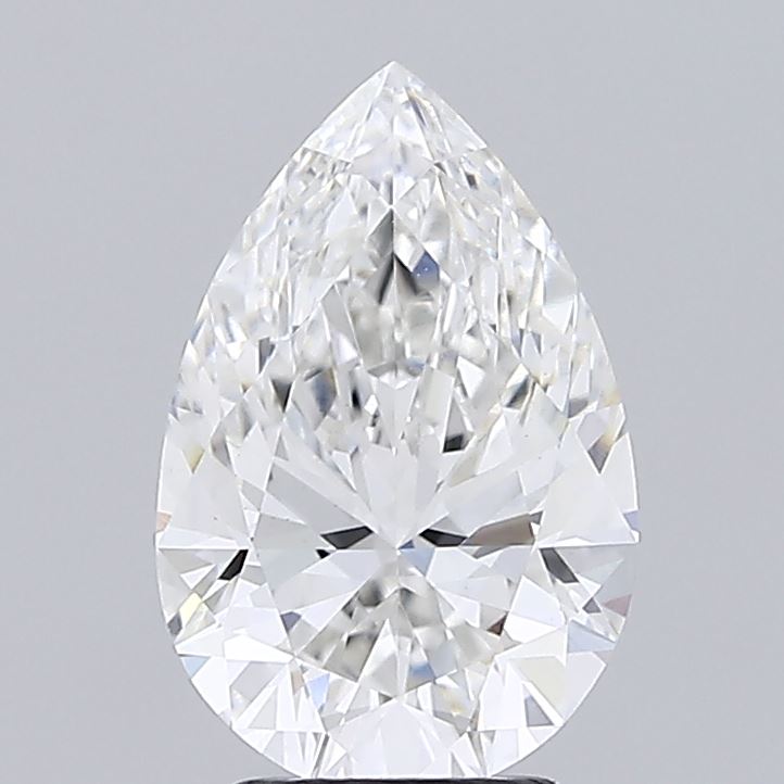 3.07ct Pear F VVS2 Lab Created Diamond