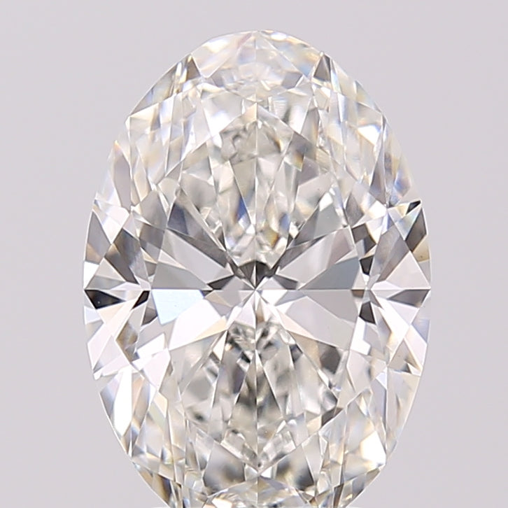 4.07ct Oval F VVS2 Lab Created Diamond