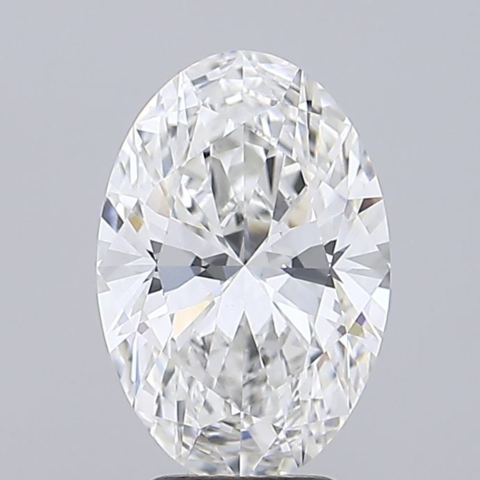 4.09ct Oval F VVS2 Lab Created Diamond