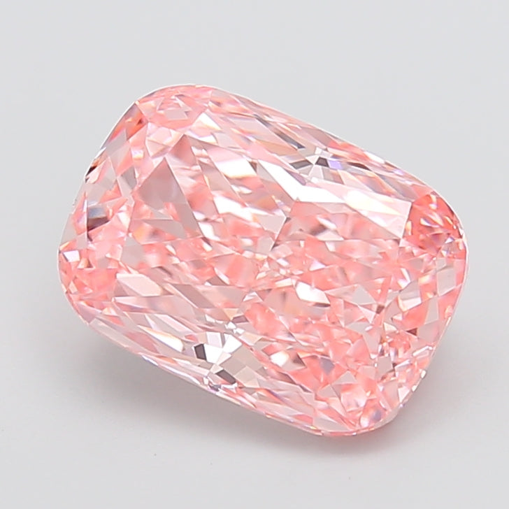 5.07ct Cushion FANCY VIVID PINK VS1 Lab Created Diamond
