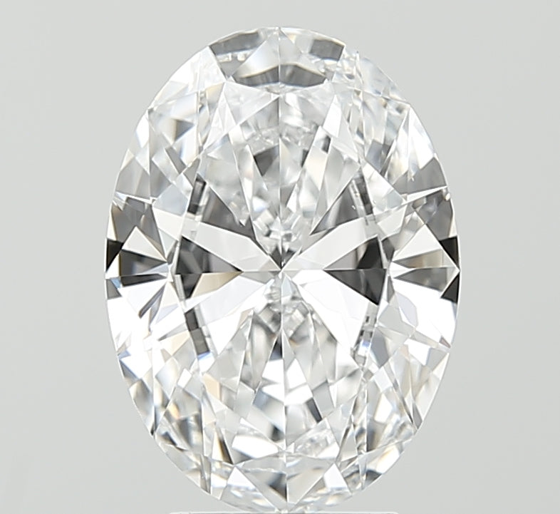 3ct Oval D VS1 Lab Created Diamond