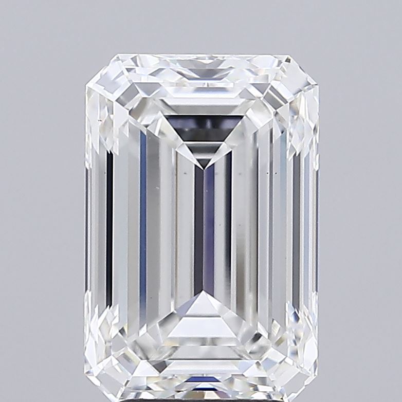 4.05ct Emerald F VVS2 Lab Created Diamond