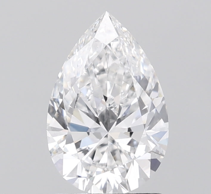 1.5ct Pear D VVS2 Lab Created Diamond