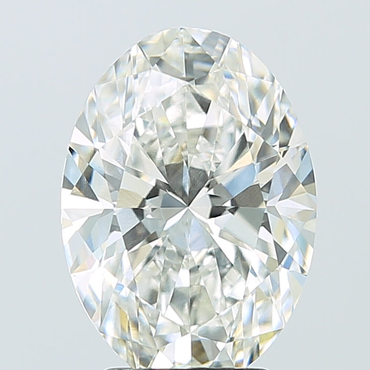 4.08ct Oval F VVS2 Lab Created Diamond