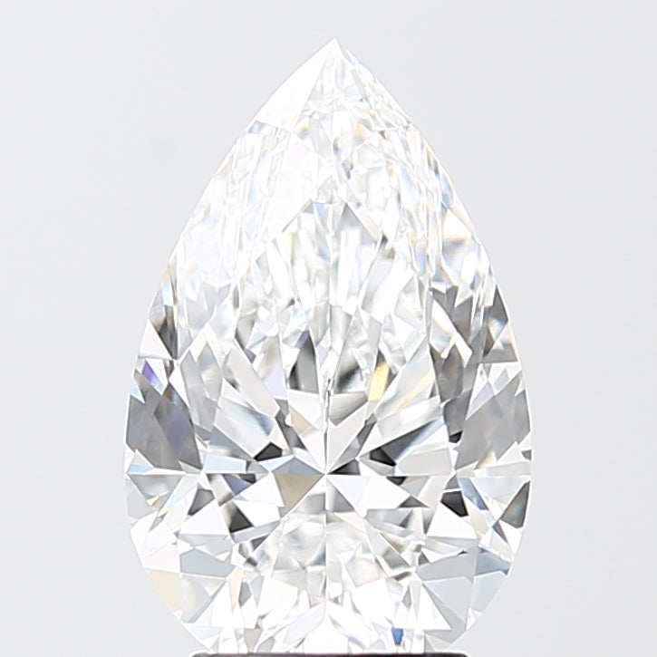 3.1ct Pear D VVS2 Lab Created Diamond