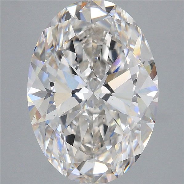 6.03ct Oval F VS1 Lab Created Diamond