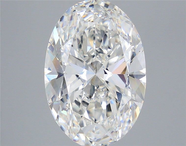 7.01ct Oval F VVS2 Lab Created Diamond