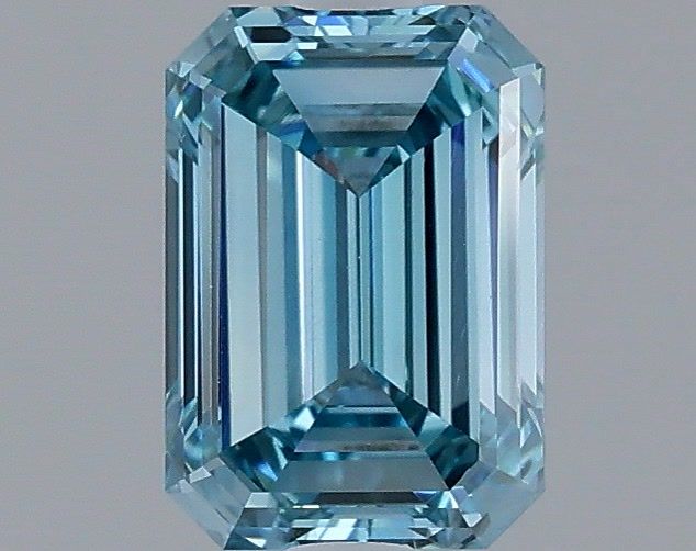 1.25ct Emerald FANCY VS1 Lab Created Diamond