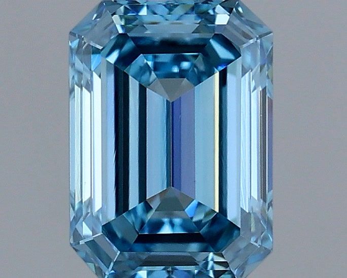 1.2ct Emerald FANCY VVS2 Lab Created Diamond