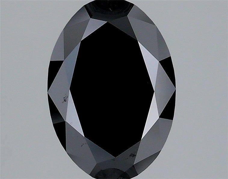2.01ct Oval FANCY BLACK VVS2 Lab Created Diamond