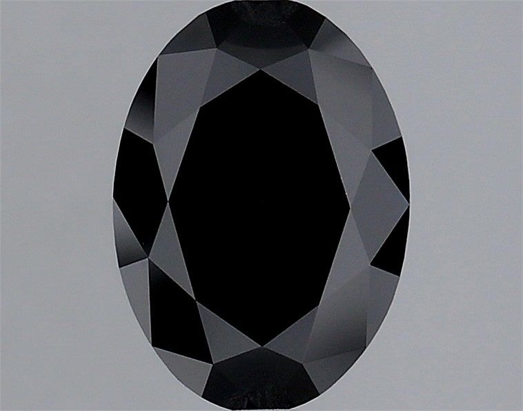 1.53ct Oval FANCY BLACK VVS2 Lab Created Diamond