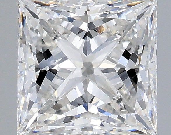 2.05ct Princess F VVS2 Lab Created Diamond