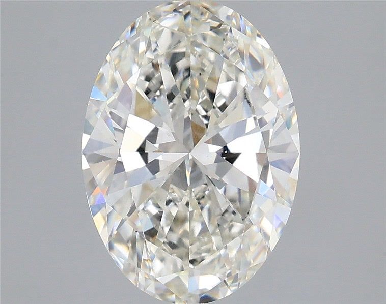 3ct Oval H VS1 Lab Created Diamond