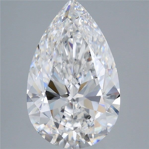 5.76ct Pear D VVS2 Lab Created Diamond