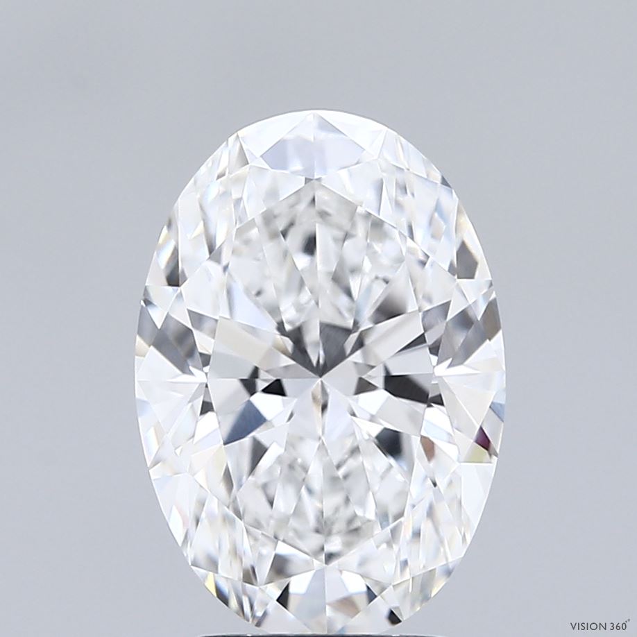 3.06ct Oval D VVS1 Lab Created Diamond