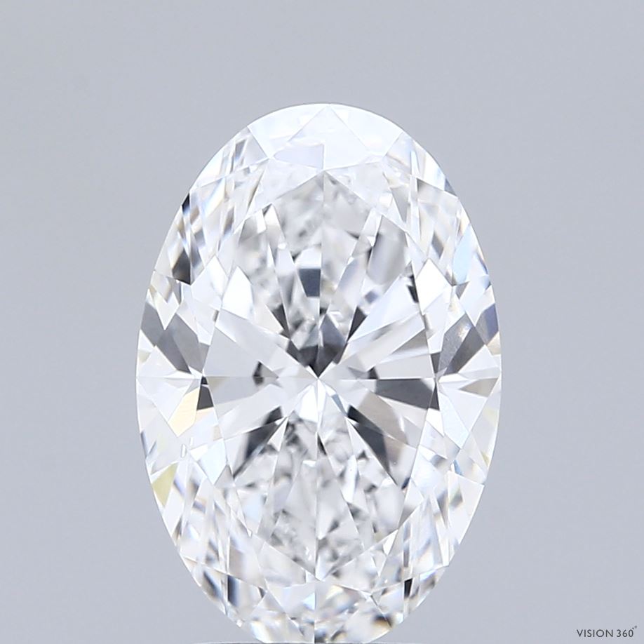 3.01ct Oval E VVS1 Lab Created Diamond