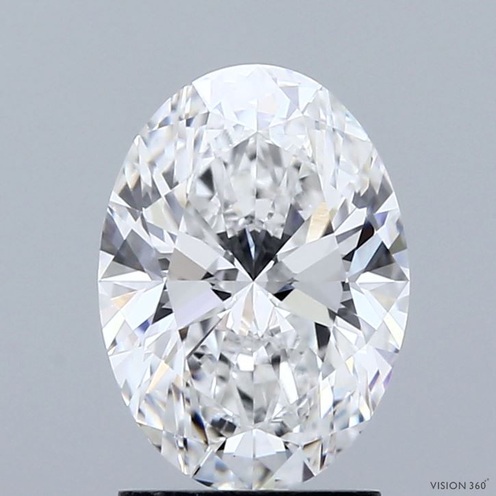 2.02ct Oval D VVS2 Lab Created Diamond