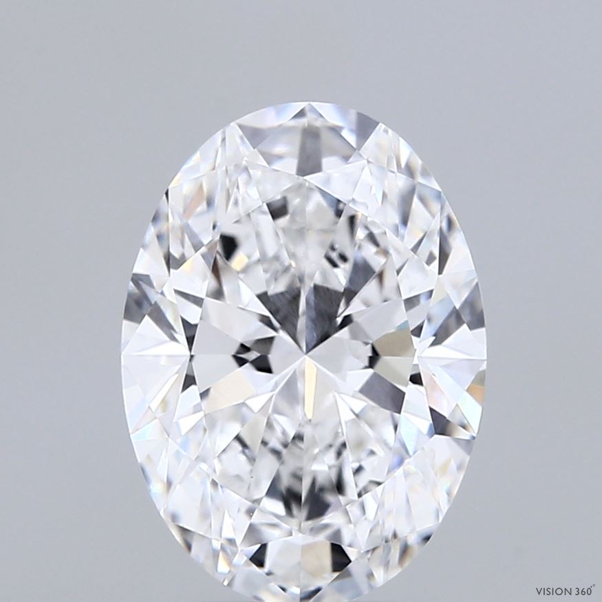 3.04ct Oval D VVS2 Lab Created Diamond