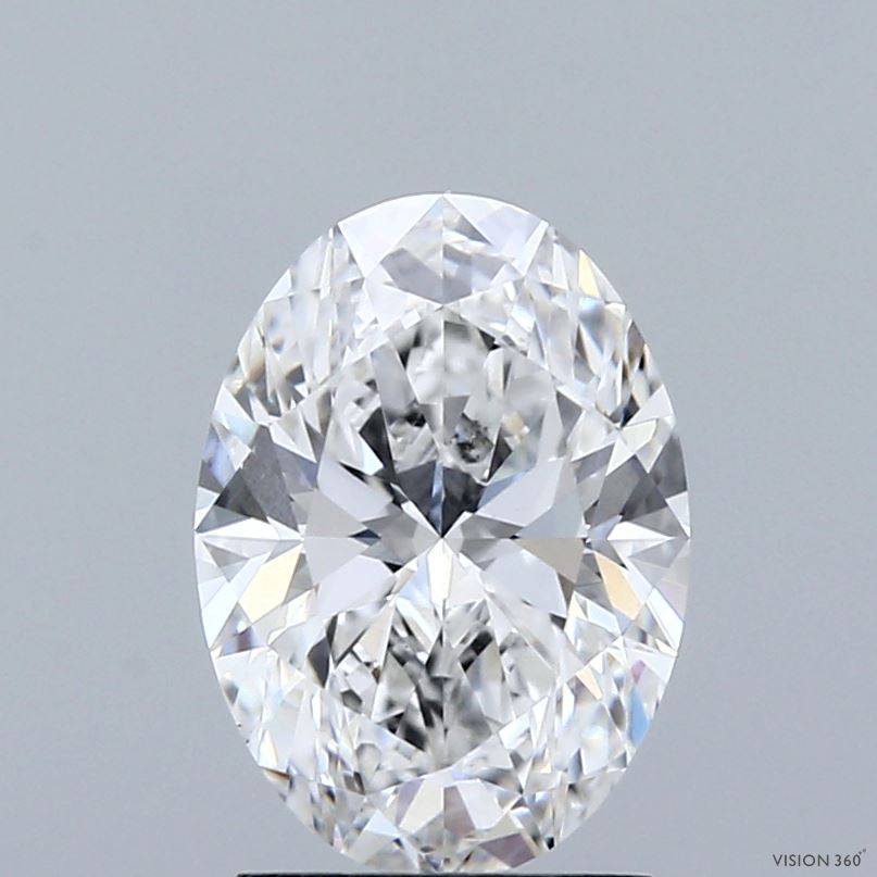 2.03ct Oval E VVS2 Lab Created Diamond