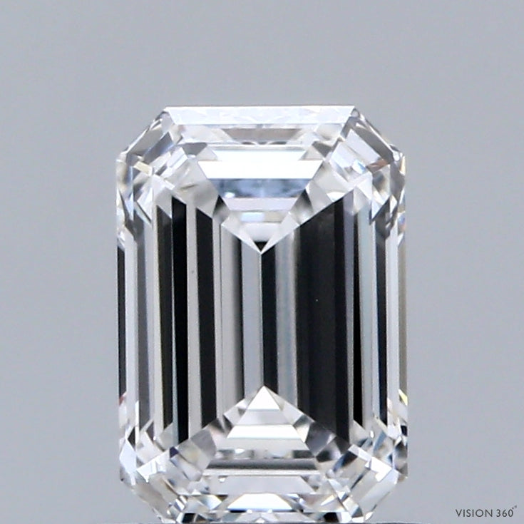 1.05ct Emerald D VVS2 Lab Created Diamond