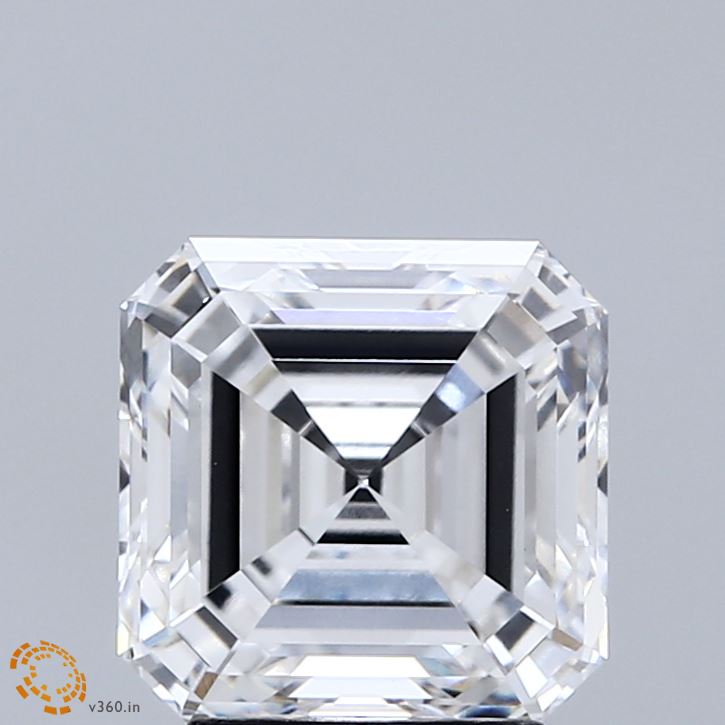 3.01ct Asscher E VVS2 Lab Created Diamond