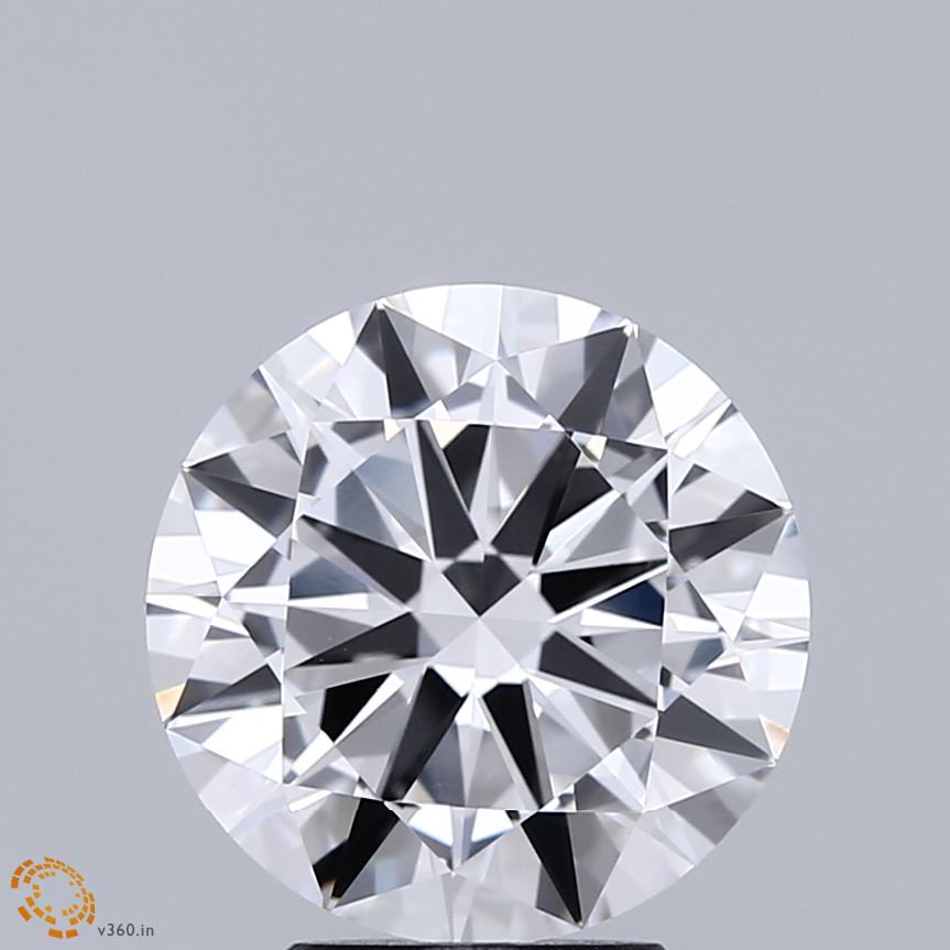 3.5ct Round D VVS2 Lab Created Diamond