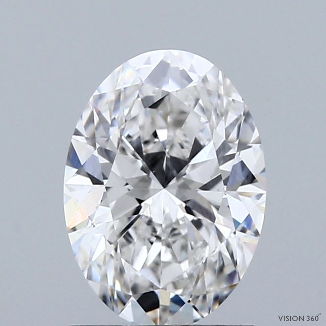 1.47ct Oval F VS1 Lab Created Diamond
