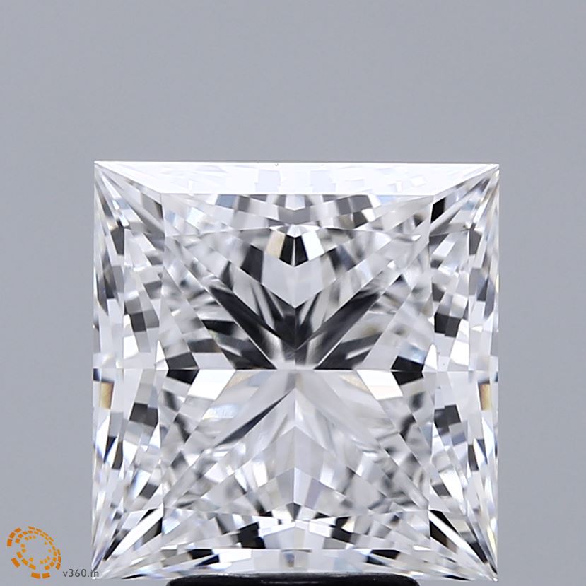 5.35ct Princess E VVS2 Lab Created Diamond