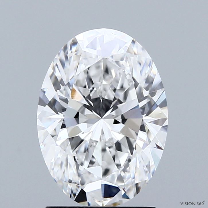 2ct Oval E VS1 Lab Created Diamond