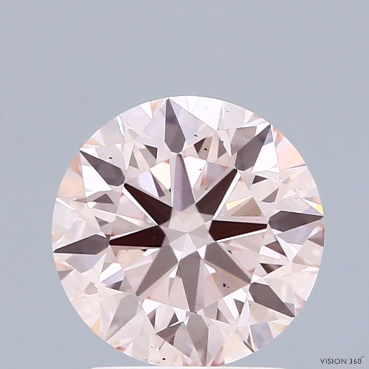 2.06ct Round FANCY PINK VS2 Lab Created Diamond