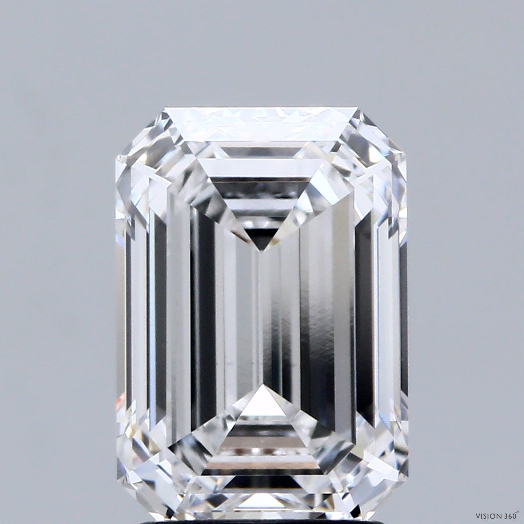 3.06ct Emerald D VVS2 Lab Created Diamond