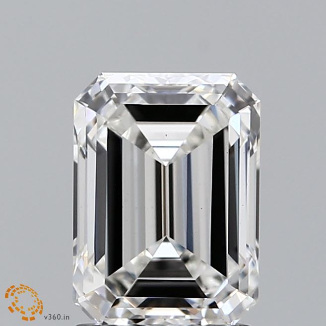 2.15ct Emerald F VS1 Lab Created Diamond