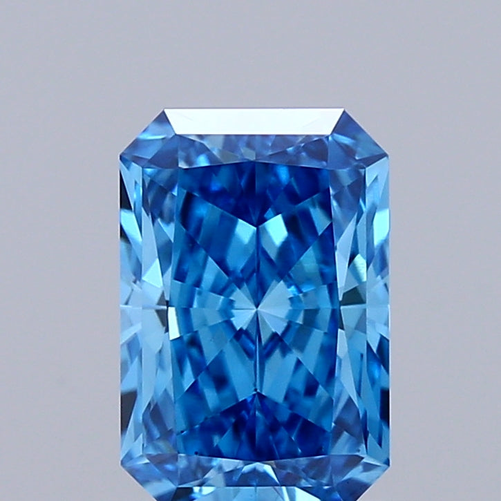 1.03ct Radiant FANCY VIVID BLUE VS1 Lab Created Diamond