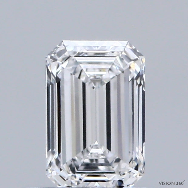0.55ct Emerald D VVS2 Lab Created Diamond