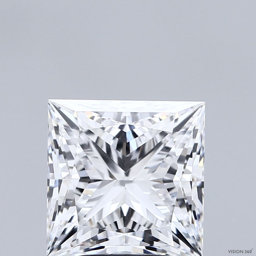 3.62ct Princess E VS1 Lab Created Diamond