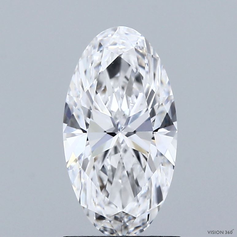 1.5ct Oval D VVS1 Lab Created Diamond