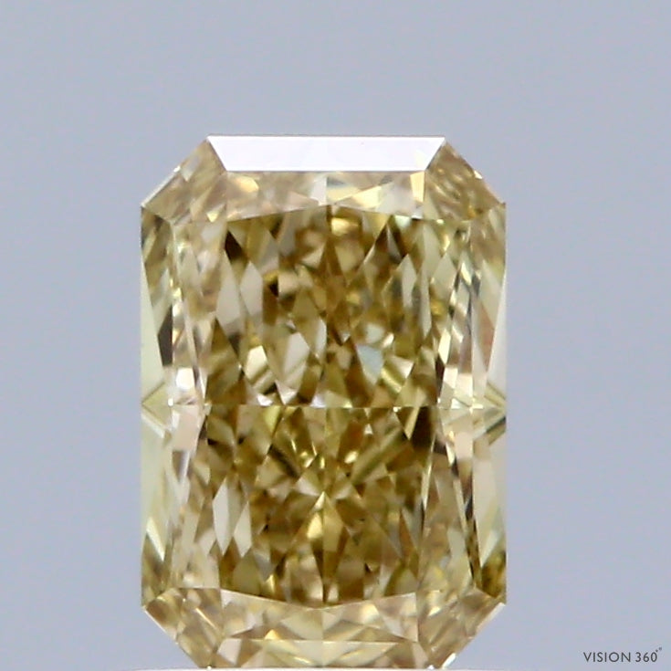 1.07ct Radiant FANCY YELLOW VS1 Lab Created Diamond