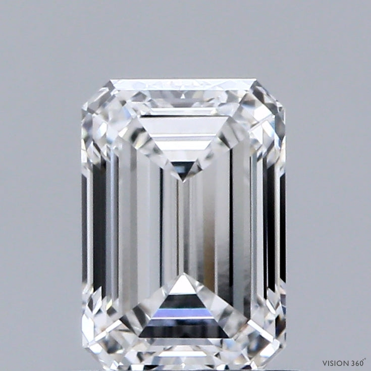 1.04ct Emerald D VVS1 Lab Created Diamond