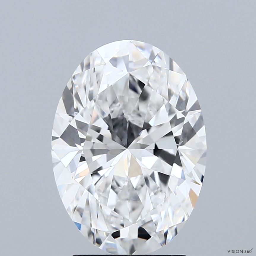 3.06ct Oval E VVS1 Lab Created Diamond